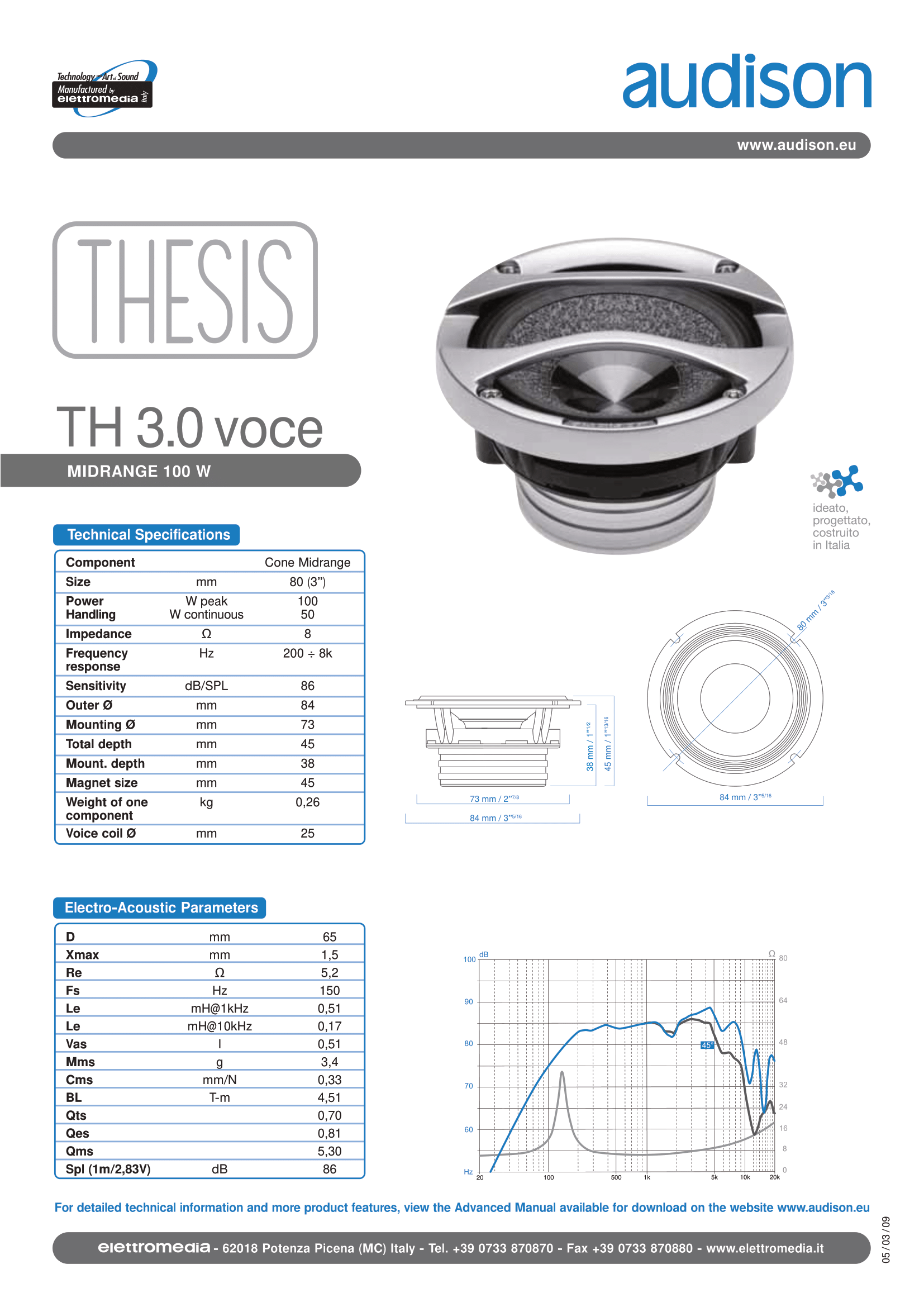 audison thesis 3 0 voce